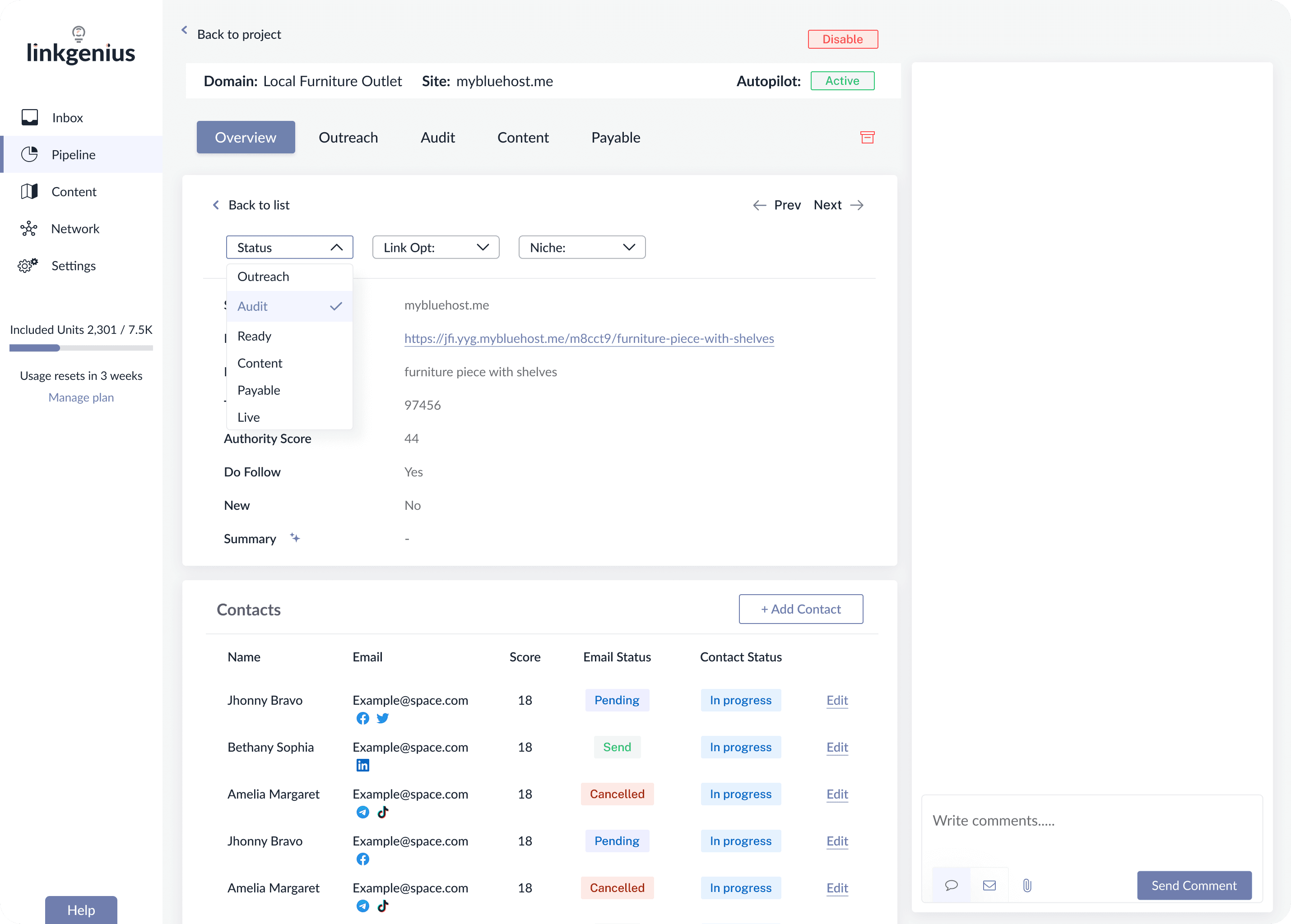 LinkGenius — Shotgun