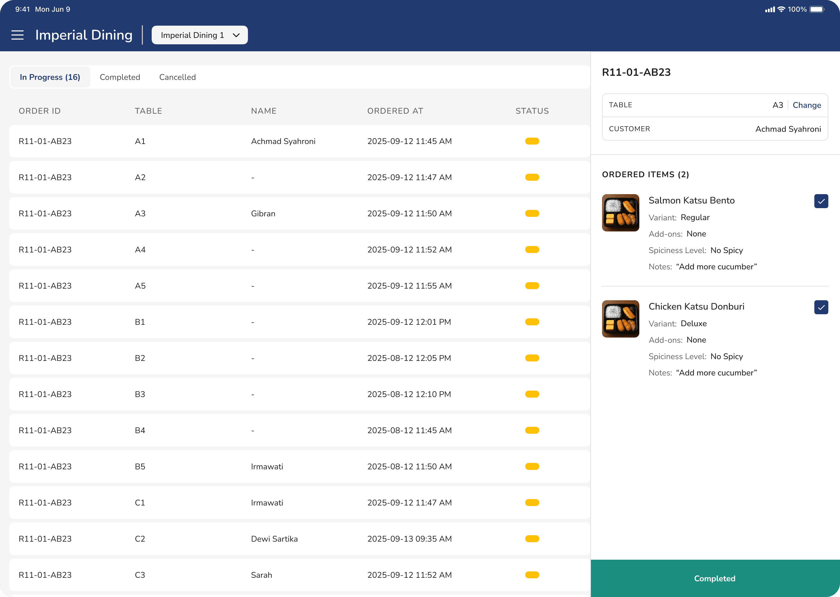 Qrafter — orders management