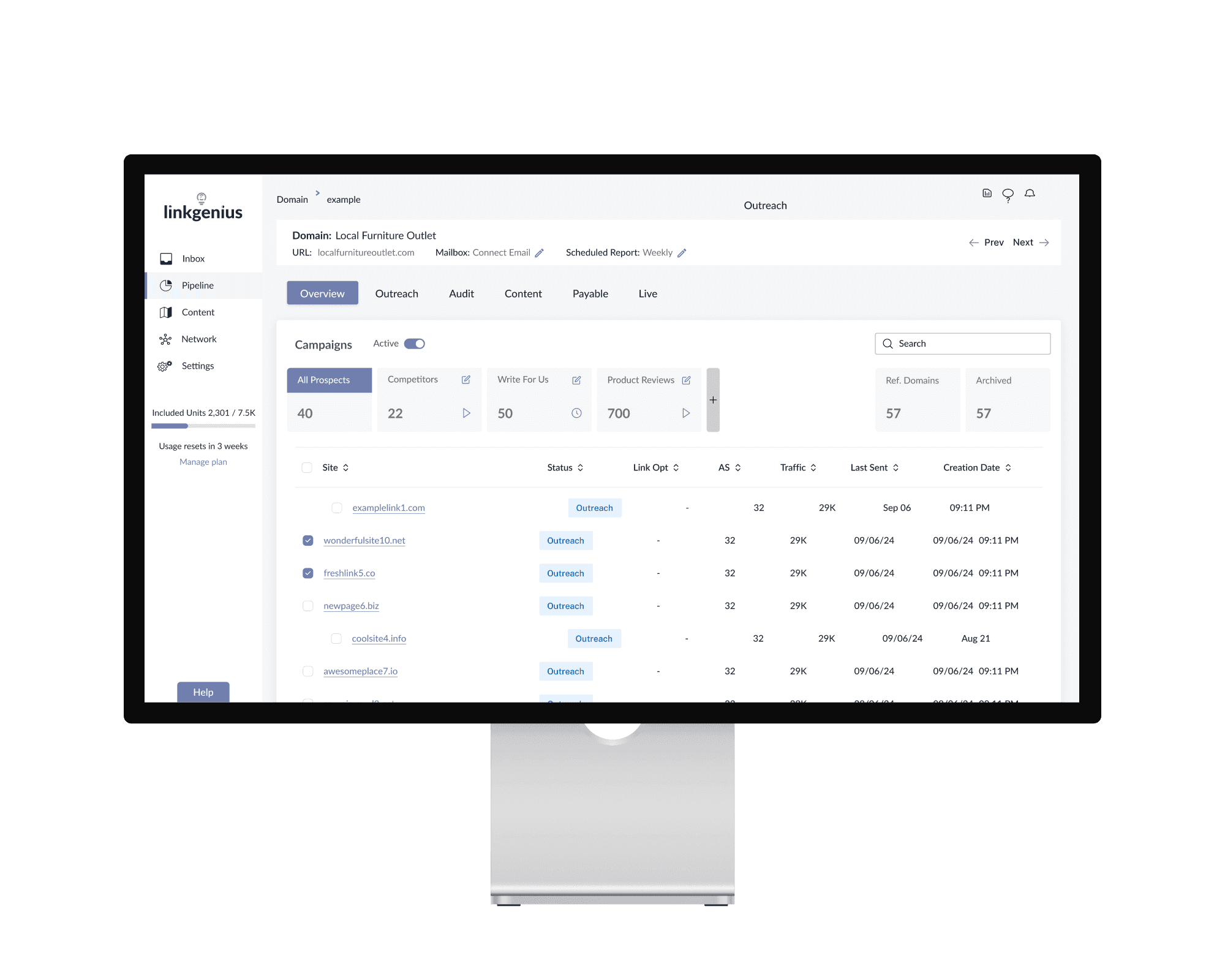 LinkGenius platform overview